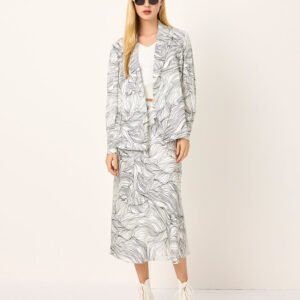 MARYLING Peaked Lapel Single-Breasted Long-Sleeved Blazer